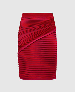 Balmain Pink patterned skirt EF0LC047KI38
