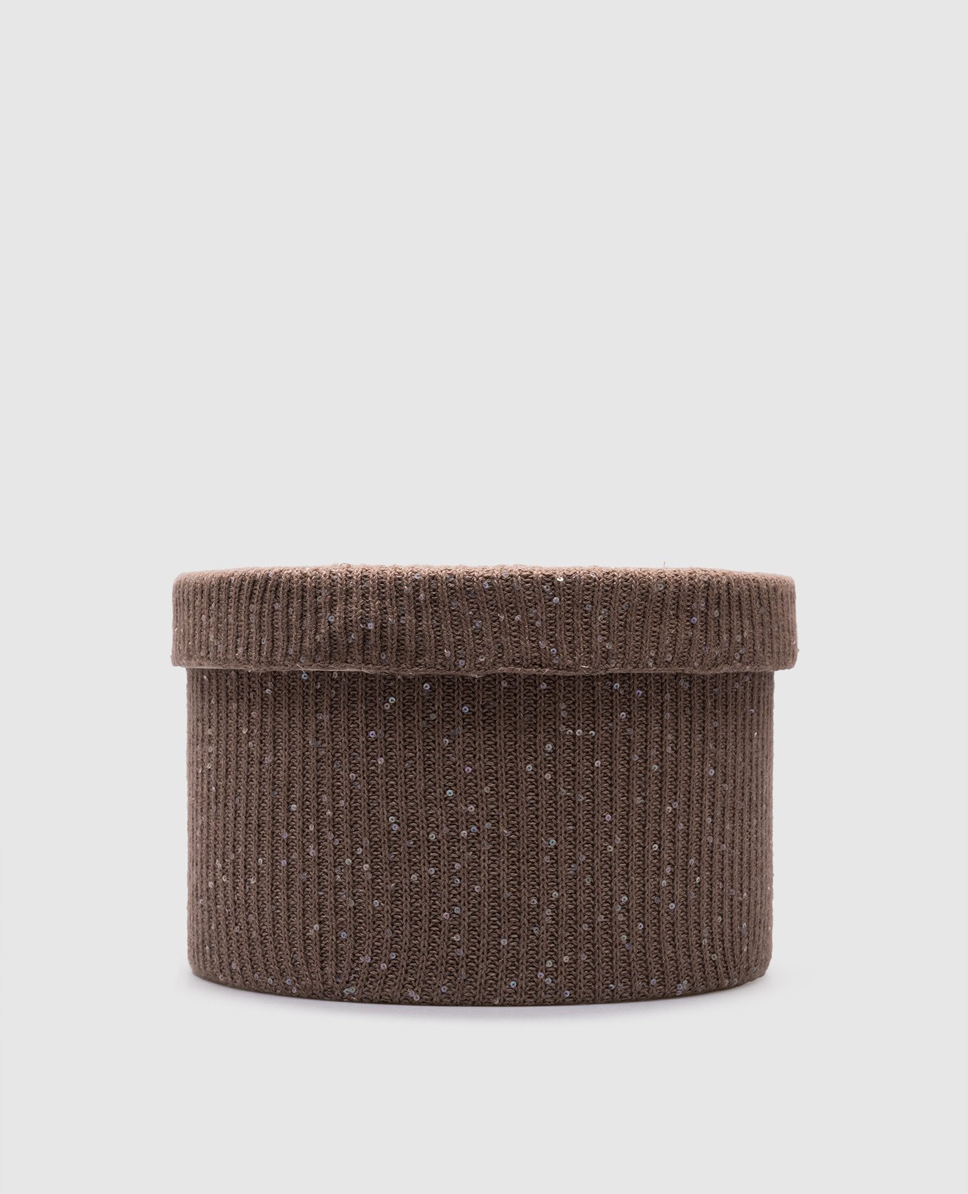 

Brown storage box with sequins Brunello Cucinelli