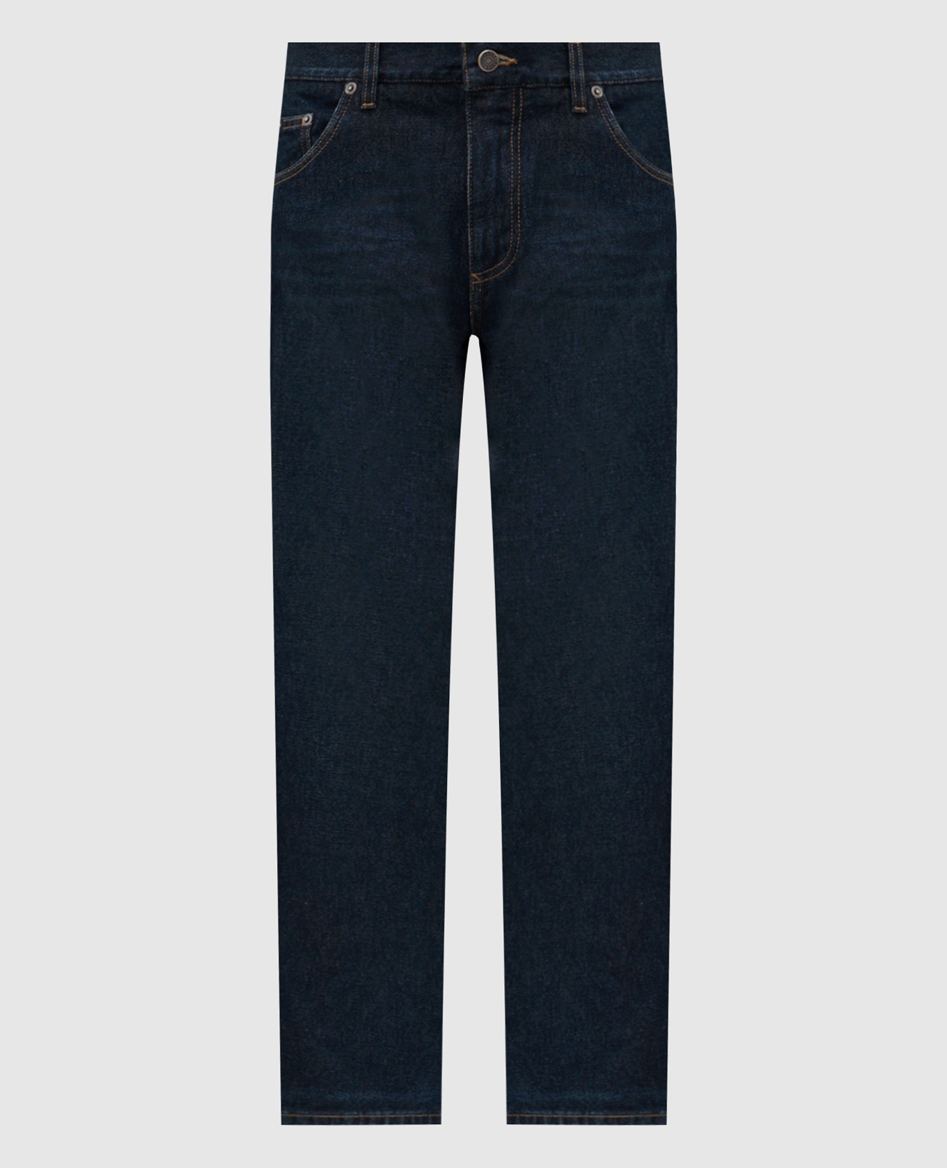 Blue jeans with logo patch Dolce&Gabbana