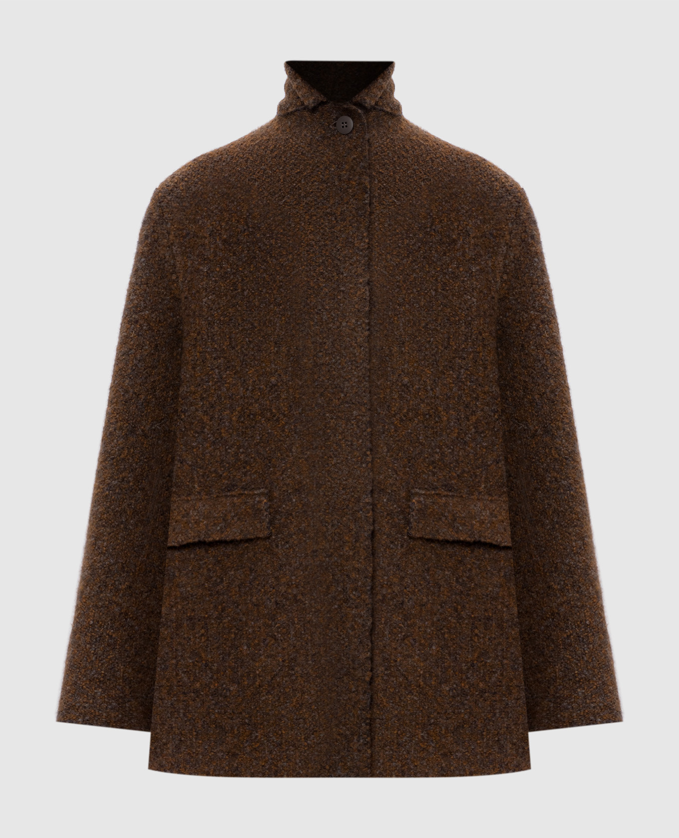 

Brown alpaca wool coat BOBOUTIC