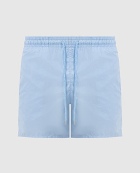Vilebrequin Blue swim shorts with logo patch MOOC4A00