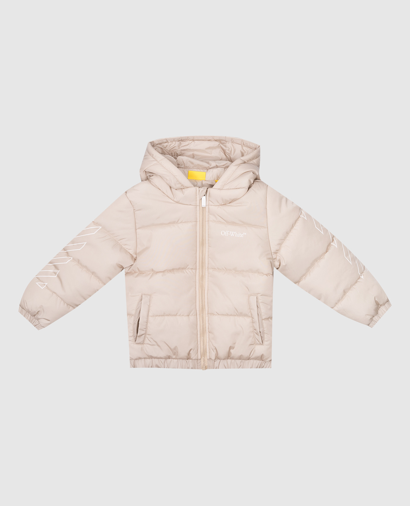 

Bookish children's beige jacket with logo Off-White