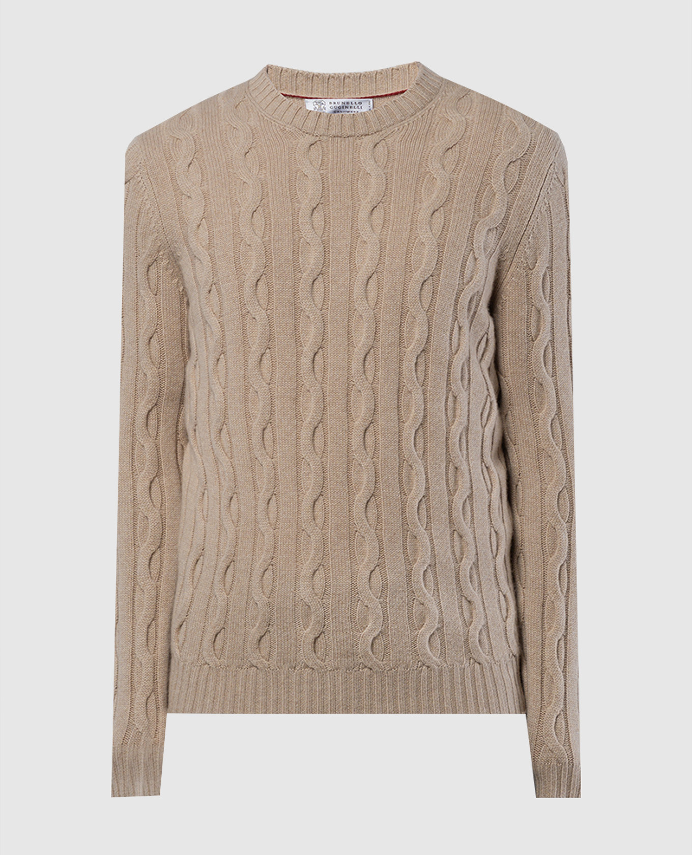 

Beige patterned cashmere sweater Brunello Cucinelli, Бежевый