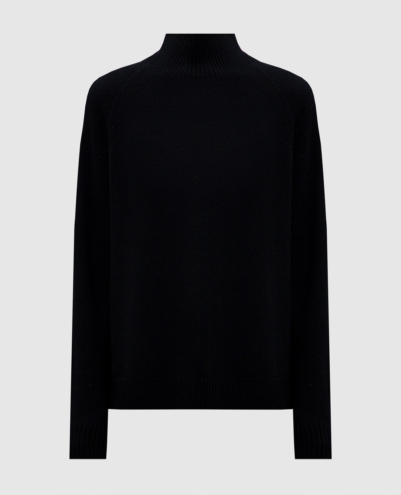 

Black wool, silk and cashmere sweater with monil chain Peserico