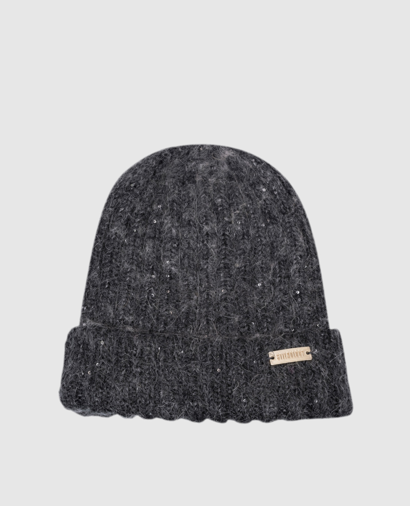 Gray cap with sequins stilnology