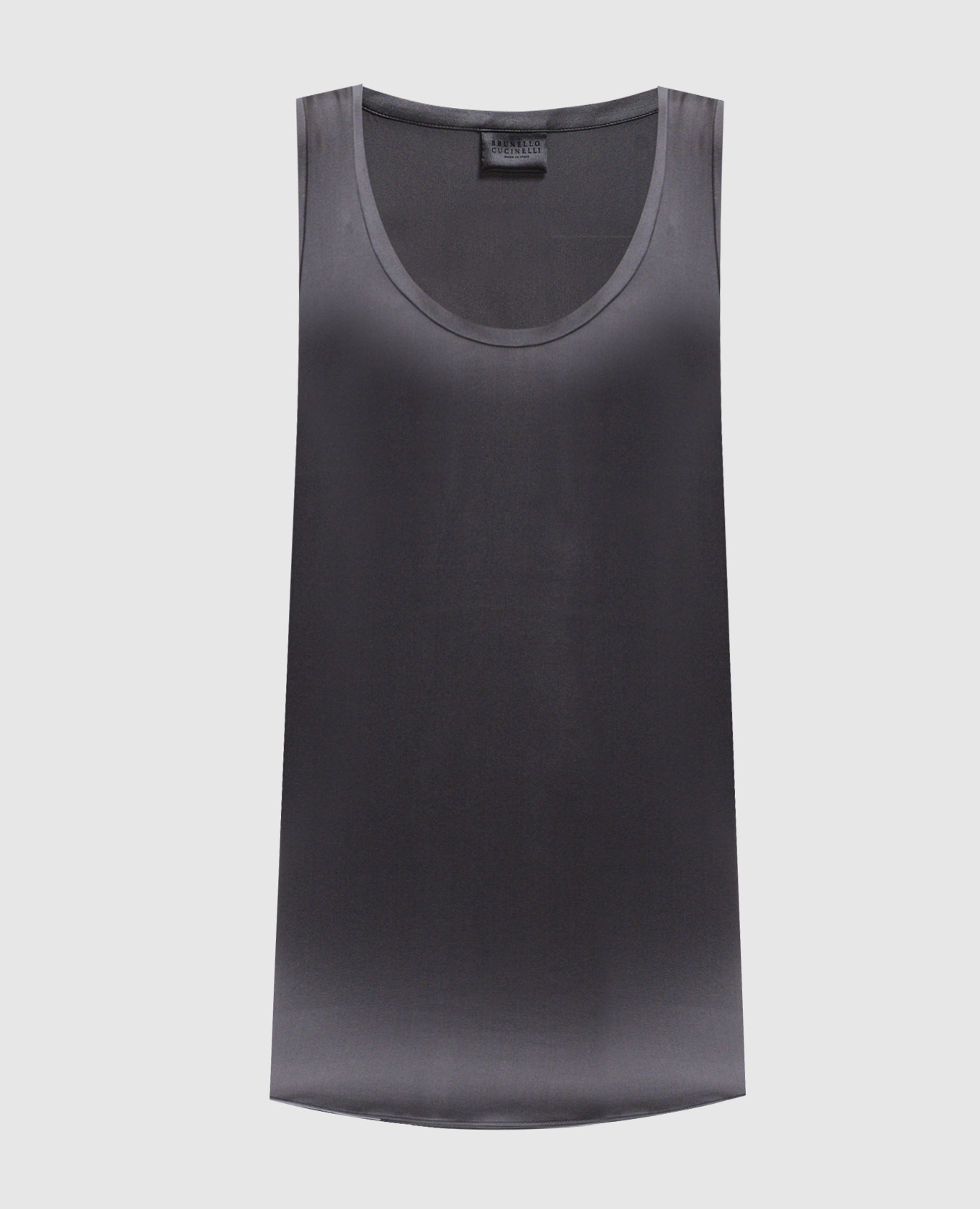 

Gray silk top Brunello Cucinelli, Grey