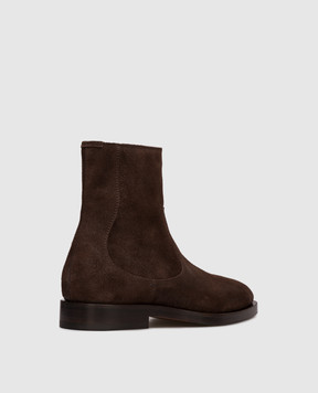 Brunello Cucinelli Brown suede boots MZUDERV716