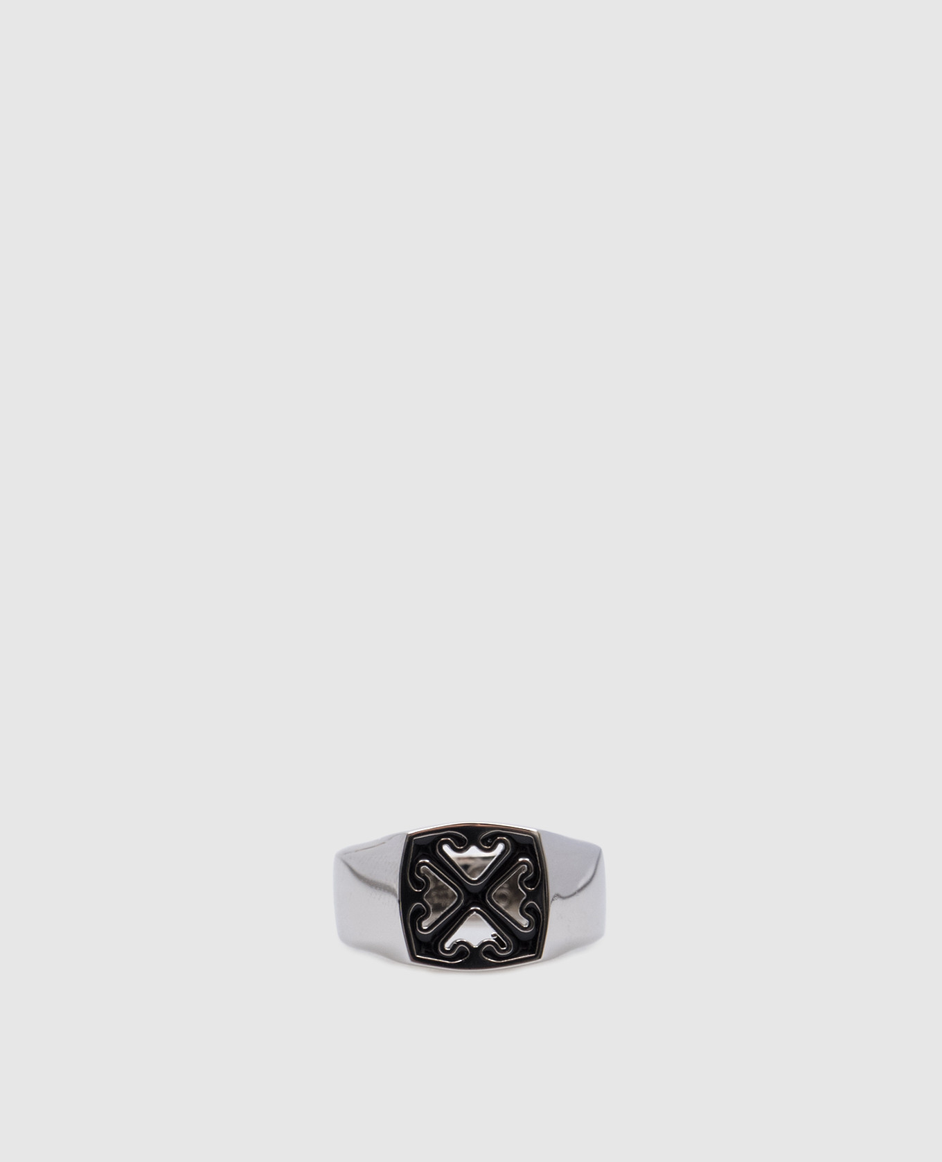 

Silver ring with Arrow logo Off-White