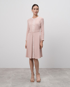 Blumarine Pink dress with lace 7430