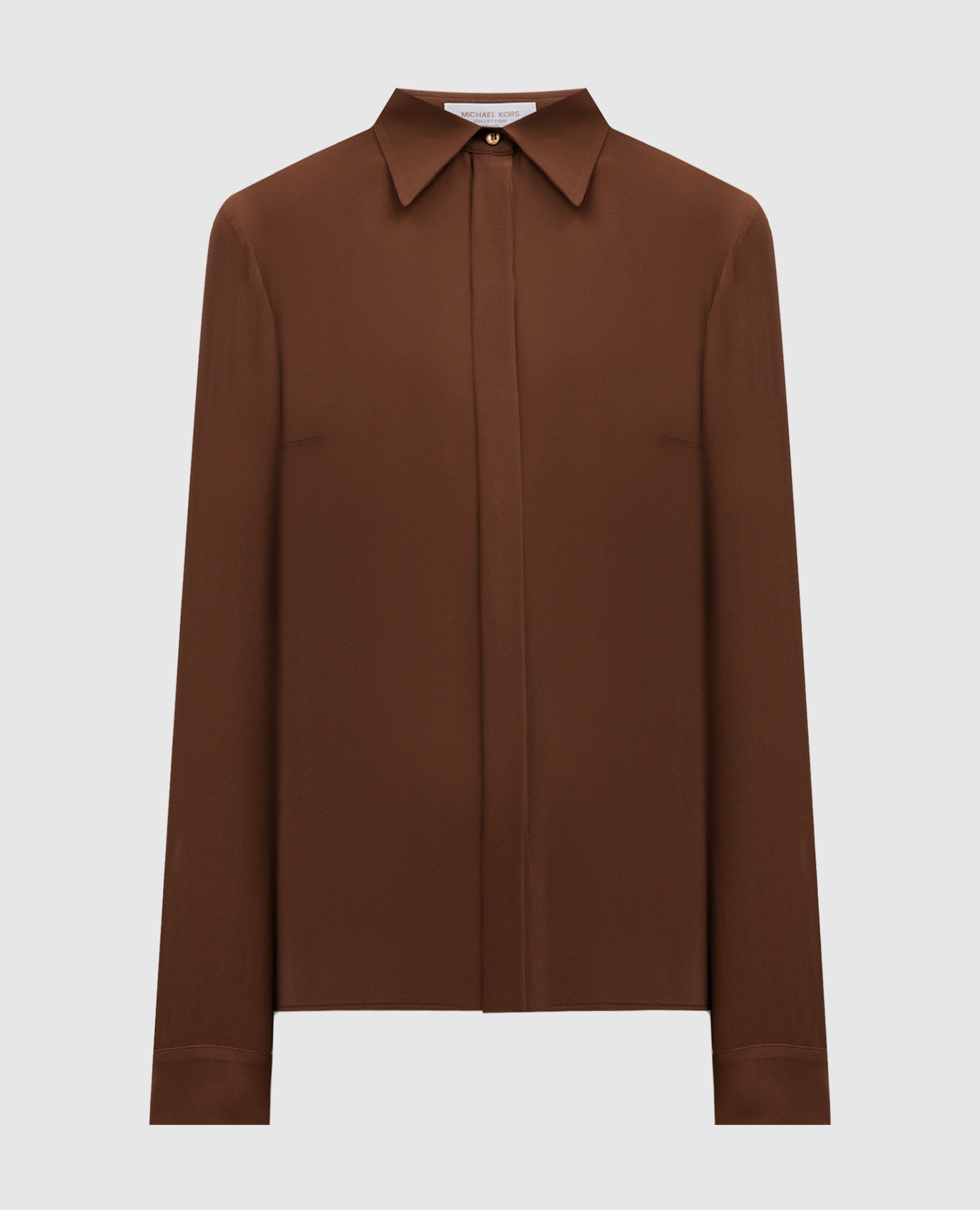

Brown silk georgette blouse Michael Kors