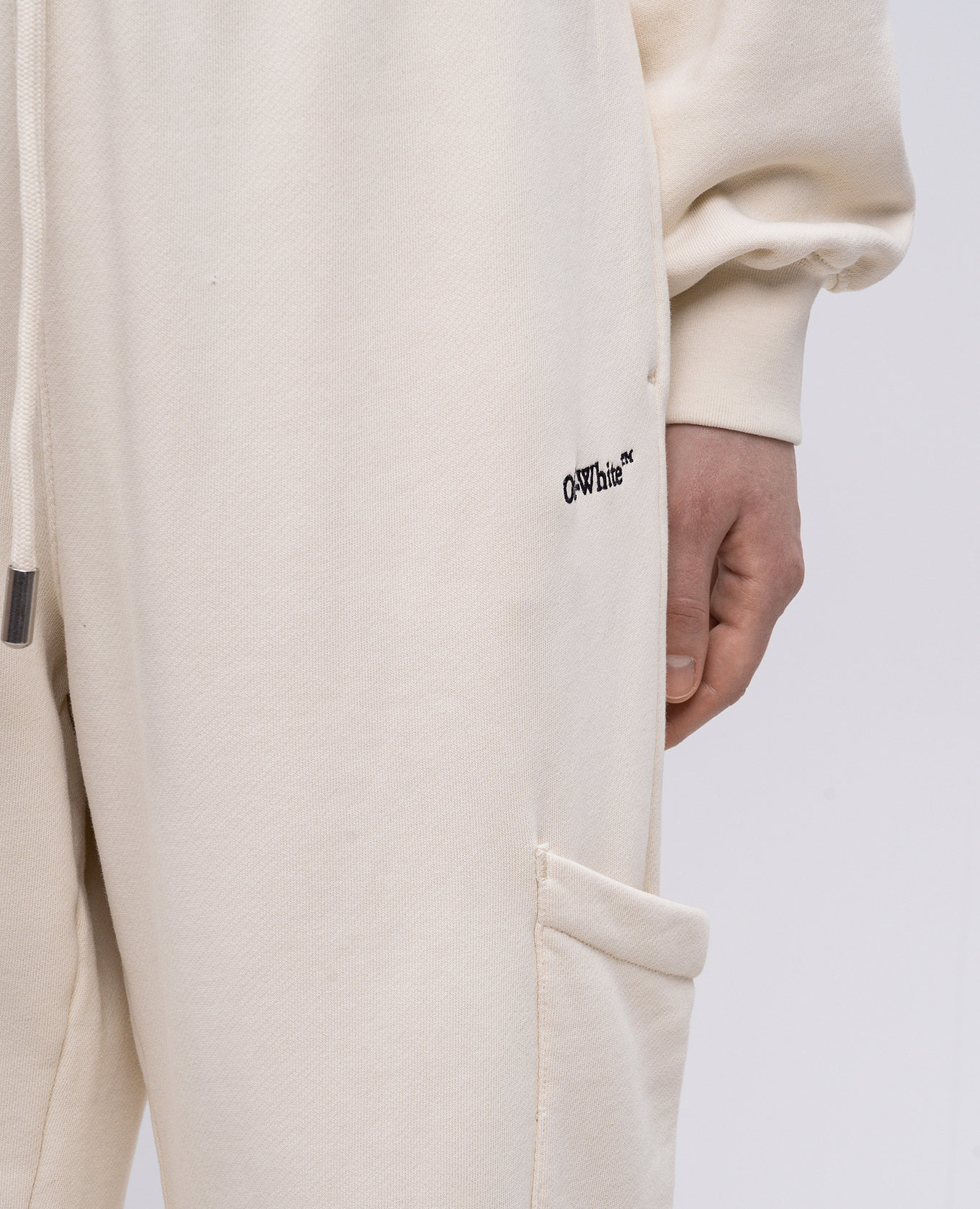 

Beige sweatpants with logo embroidery Off-White