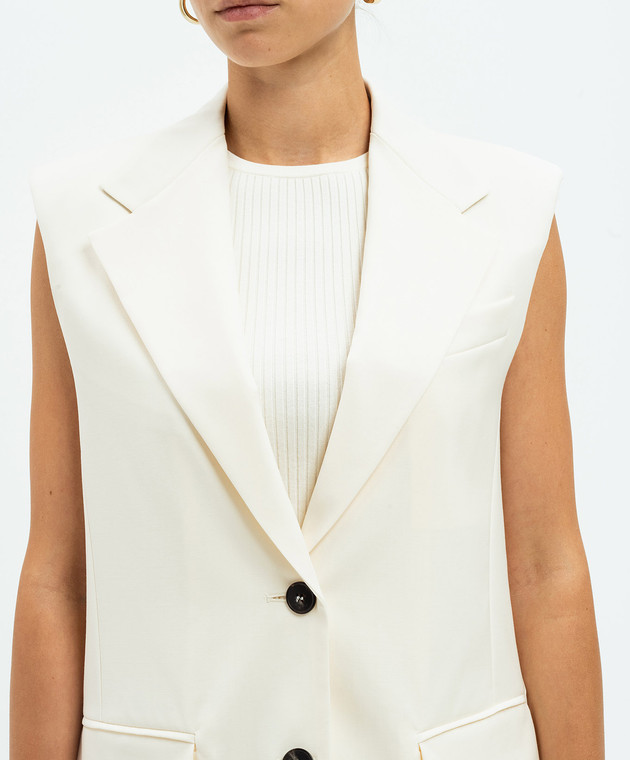 ベスト・ジレ WEEKEND MAX MARA Women Vests 2515351021600 001 BEIGE Max Mara Weekend - Donna beige vest made of wool DONNA