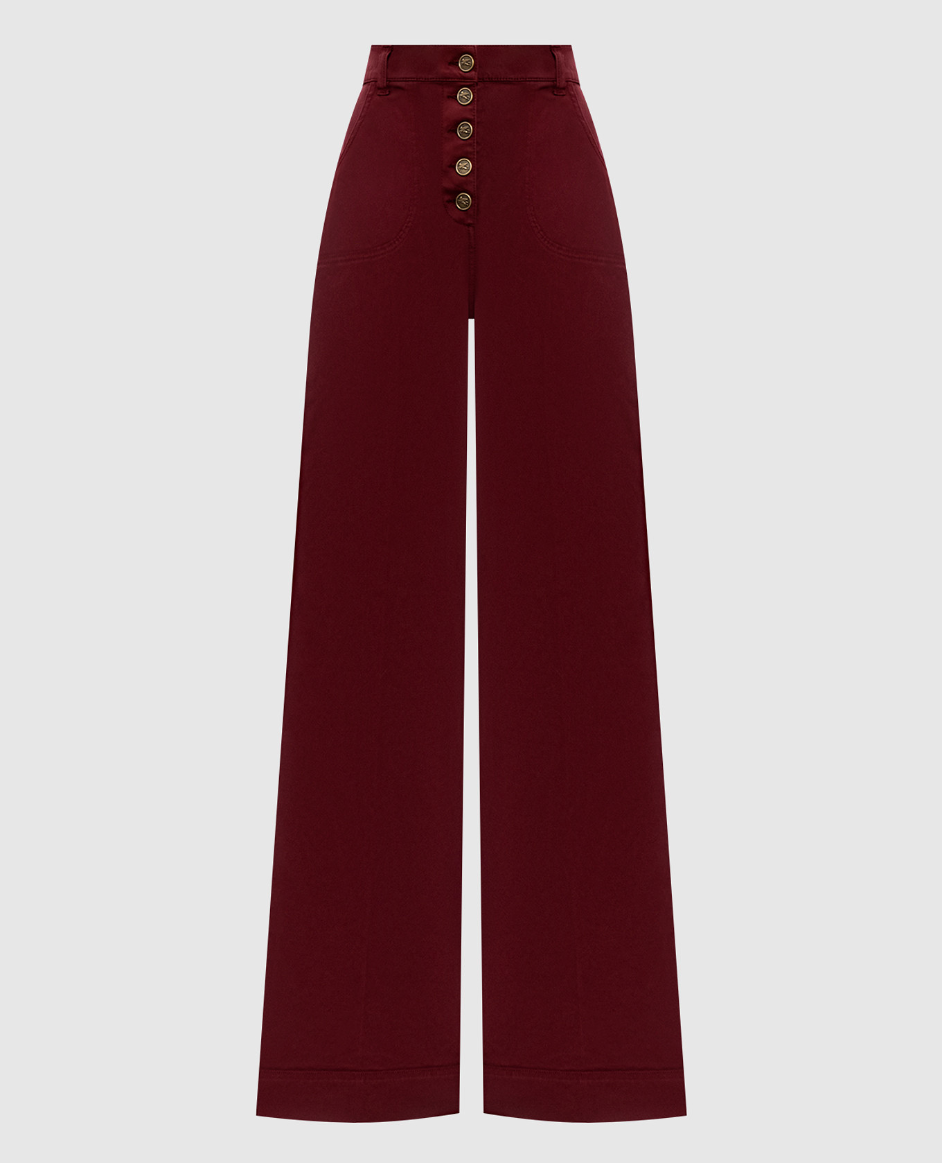 Burgundy flared jeans Pegaso Etro