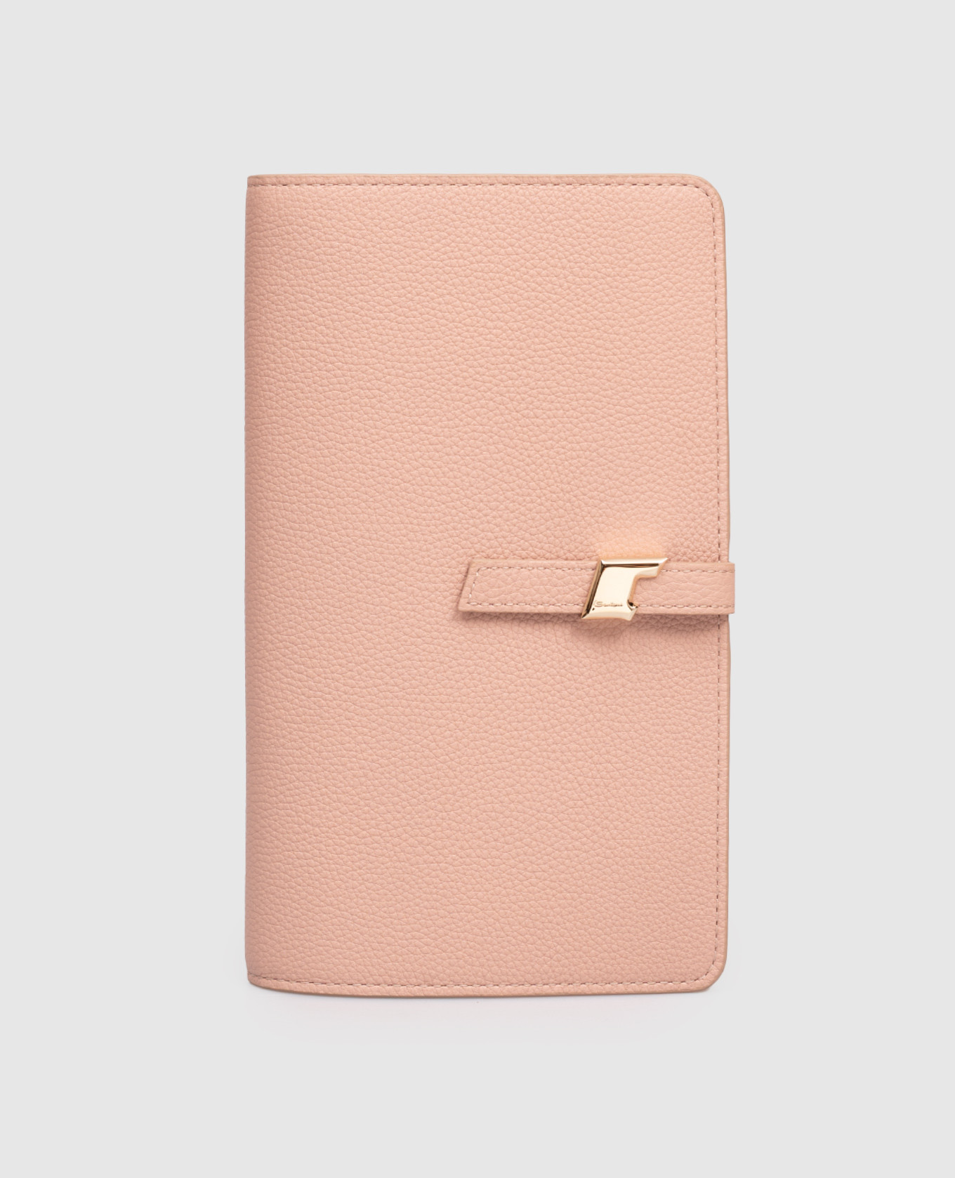 Pink leather document case Santoni