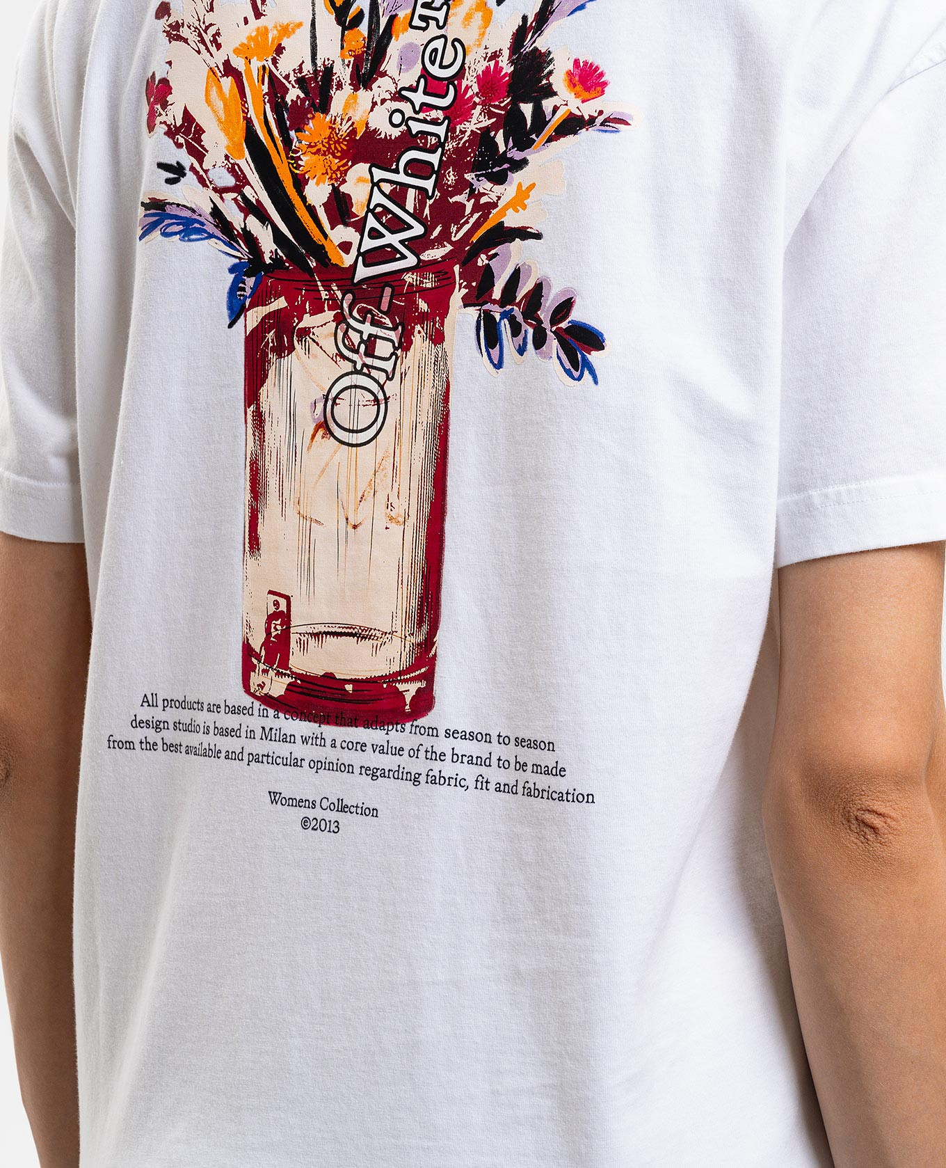 

White T-shirt with Flower logo print Off-White