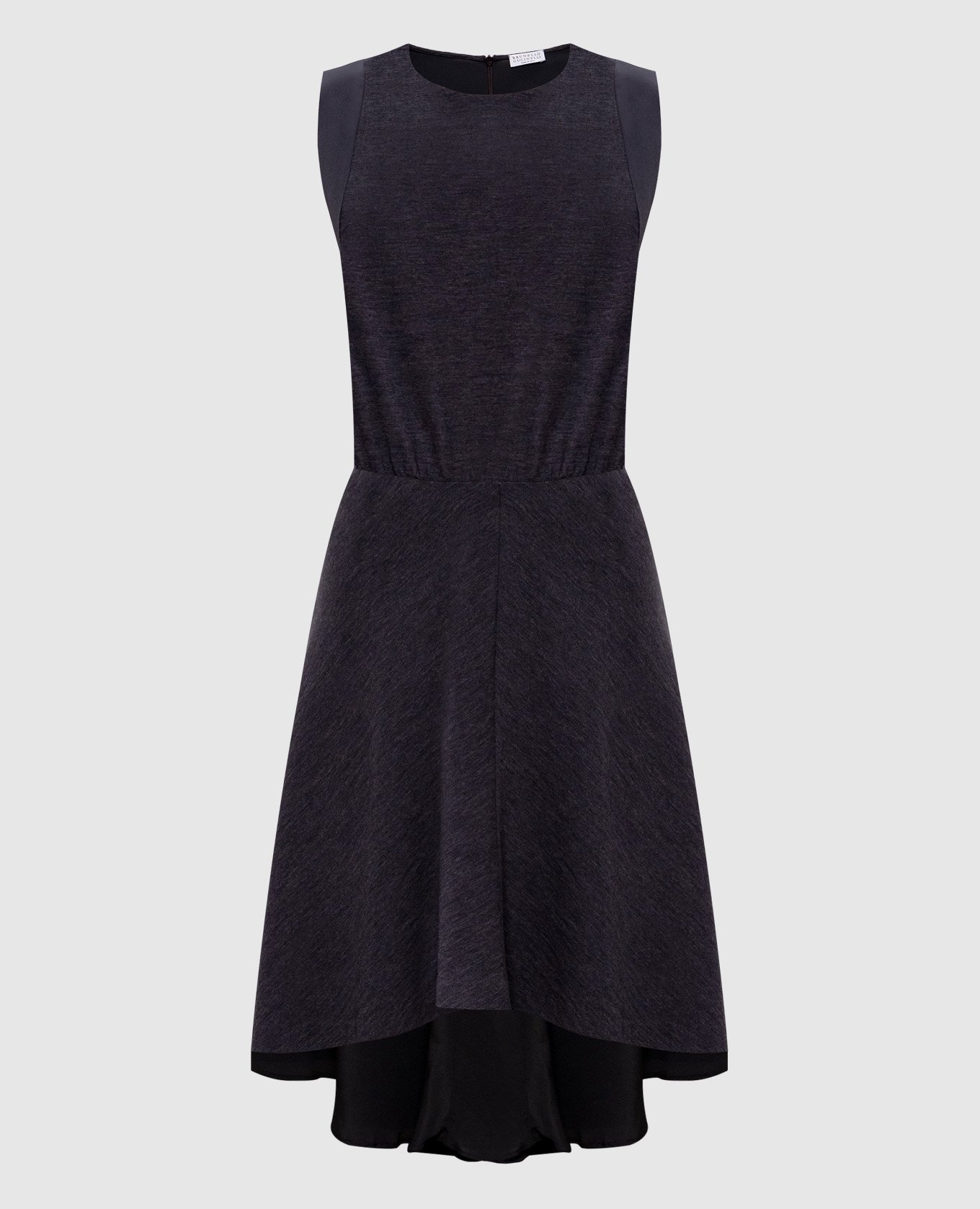 

Gray wool and silk dress Brunello Cucinelli, Grey