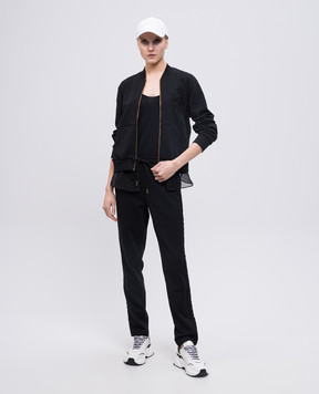 Twinset Black top with logo 251TF3011