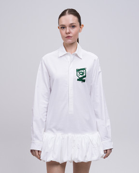 Coperni White shirt dress with logo embroidery COPR147F2018