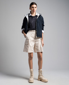 Peserico Beige cargo shorts P04618A01037