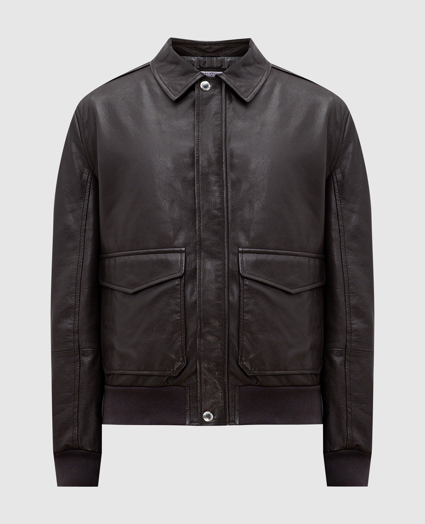

Brown leather jacket Brunello Cucinelli