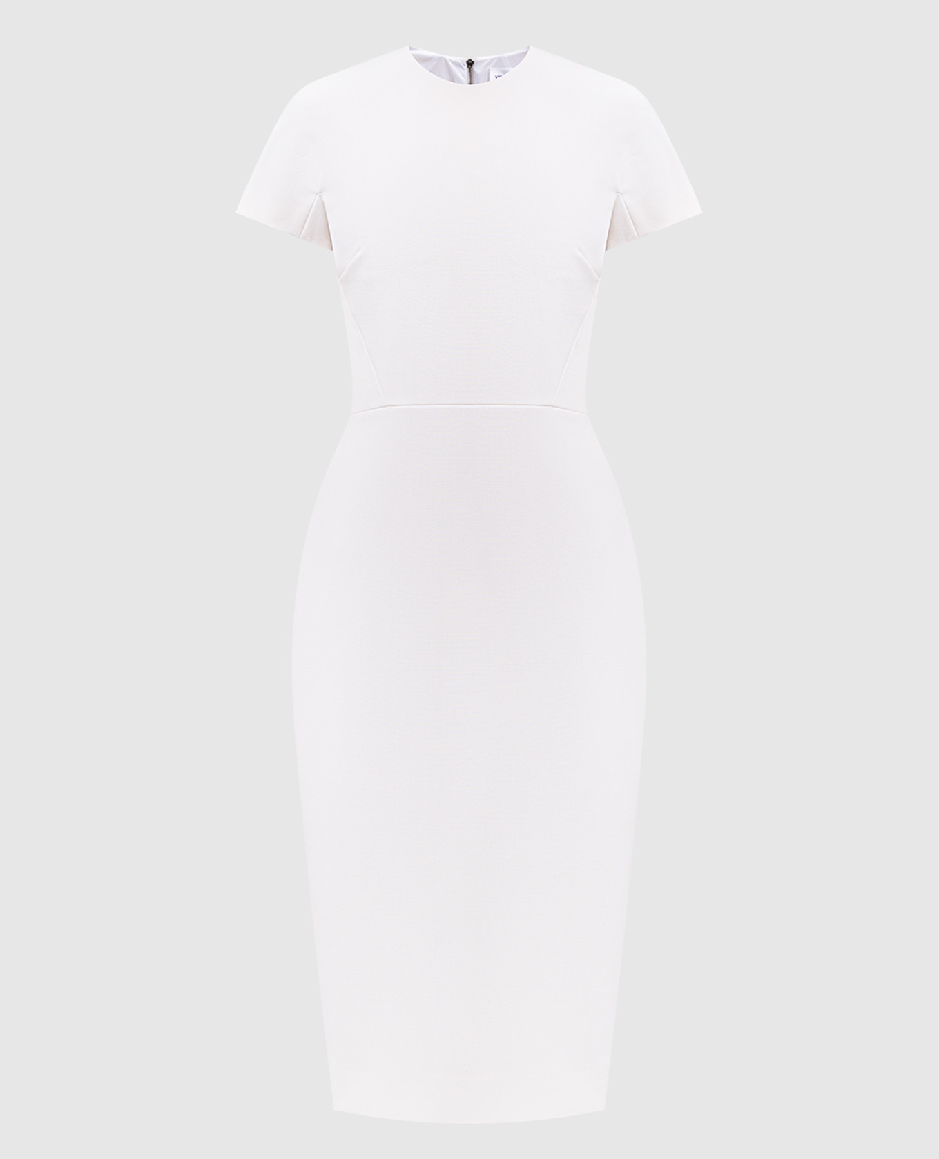 White sheath dress with wool Victoria Beckham