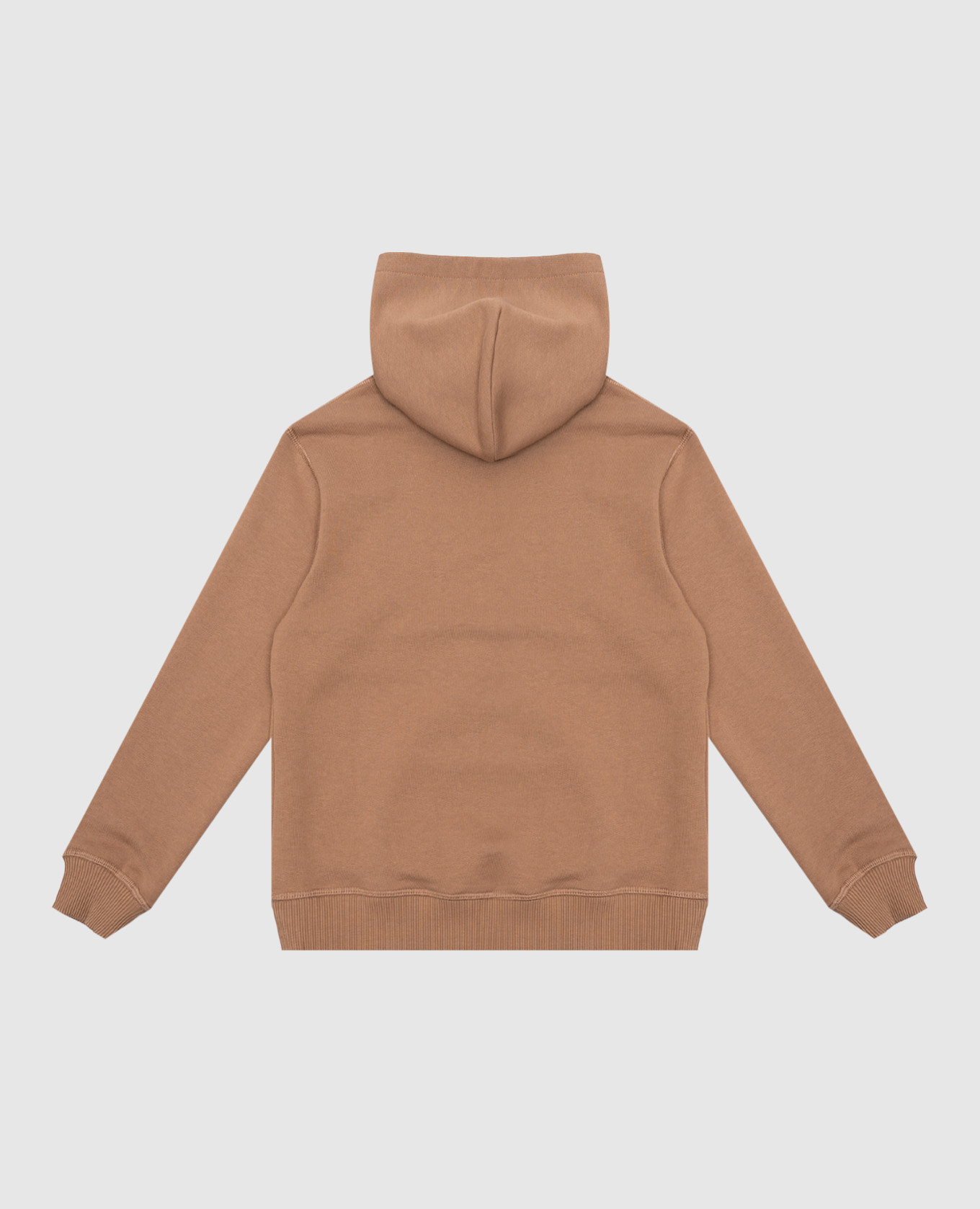 

Children's brown hoodie with textured logo embroidery Dolce&Gabbana