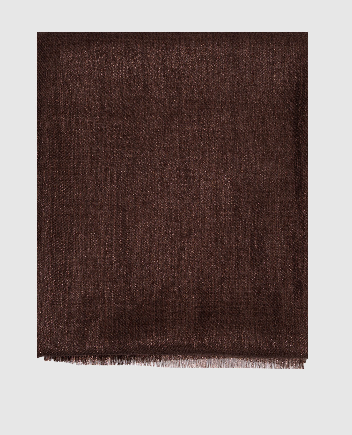 

Brown stole with cashmere and silk with lurex Brunello Cucinelli