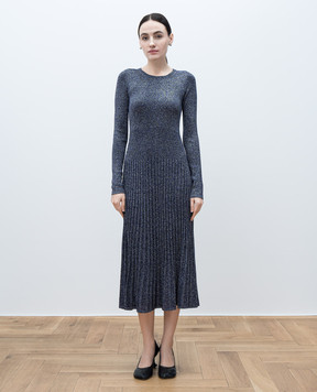 JOSEPH Purple midi dress with lurex JF008844