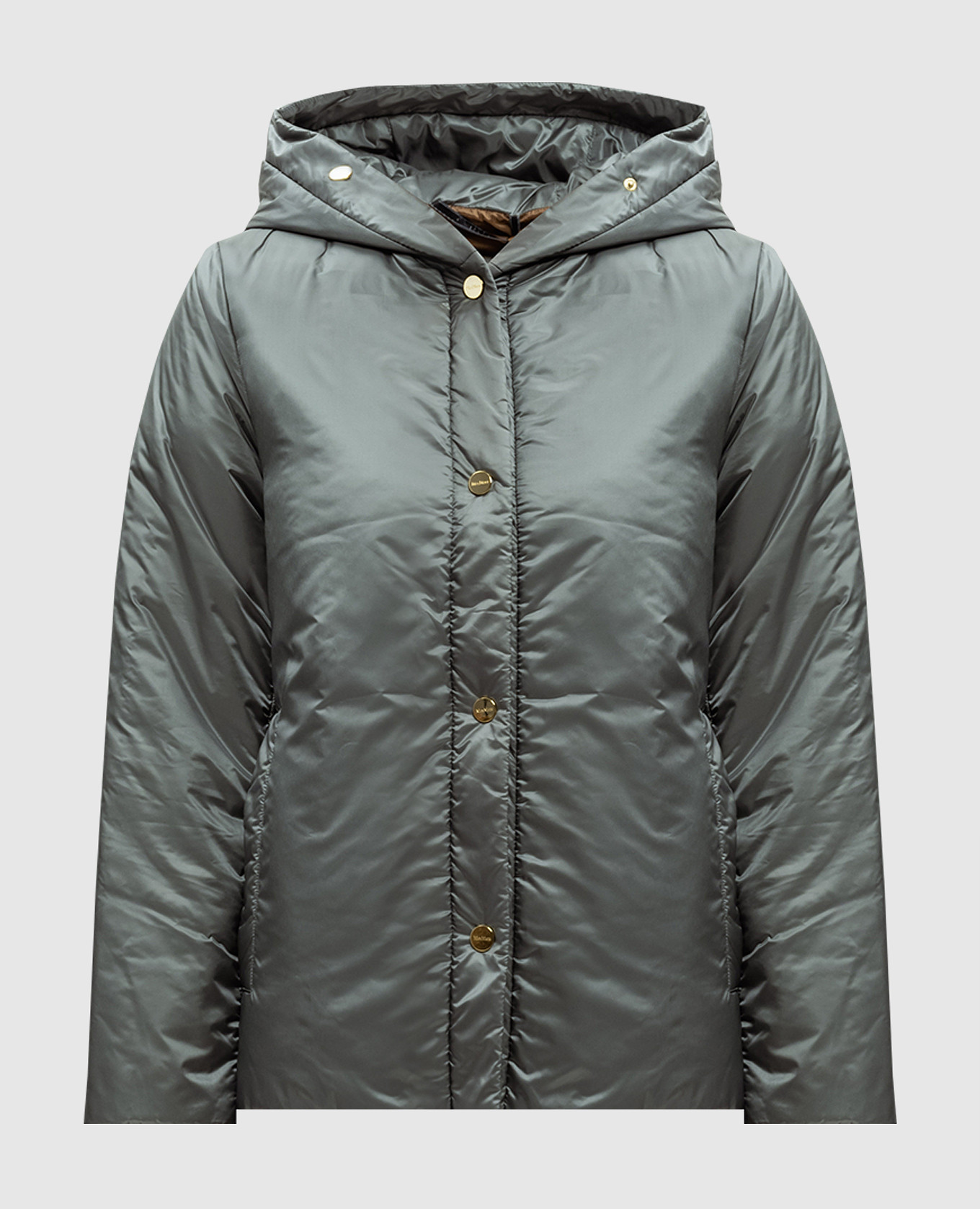 

GREENPI gray jacket with logo patch Max Mara, Grey