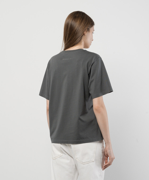Maison Margiela MM6 - Gray t-shirt with Care Label print