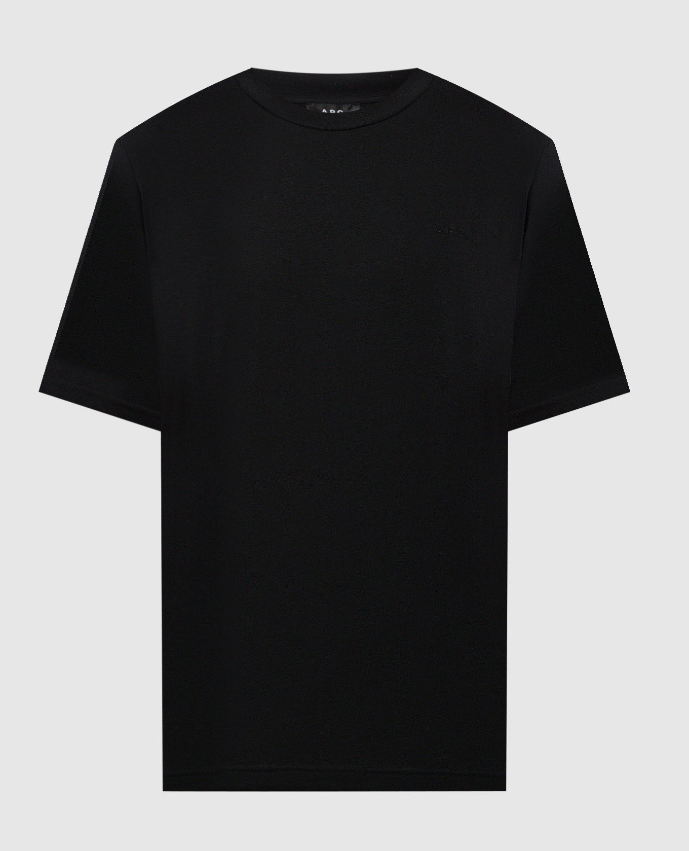 

Black t-shirt with logo embroidery A.P.C
