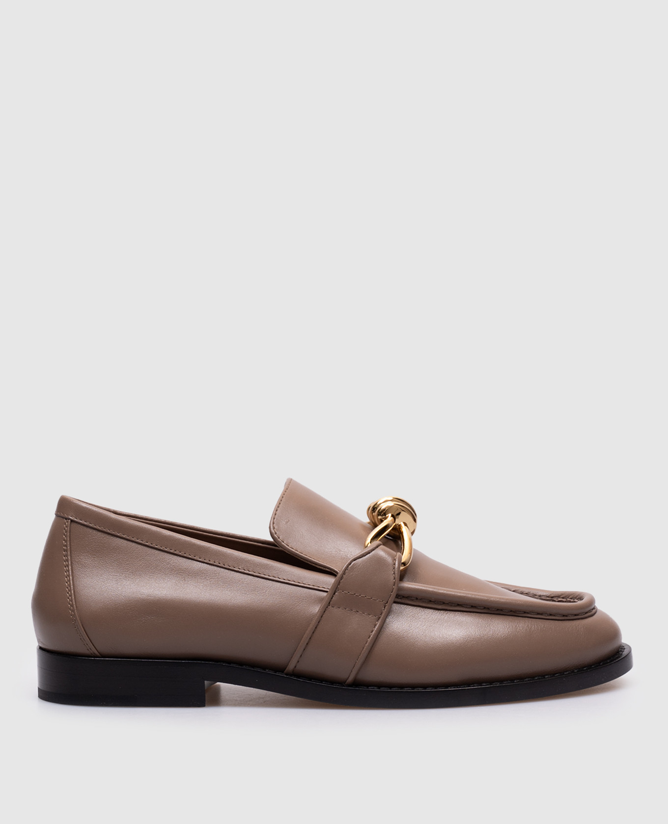 

Astaire brown leather loafers Bottega Veneta