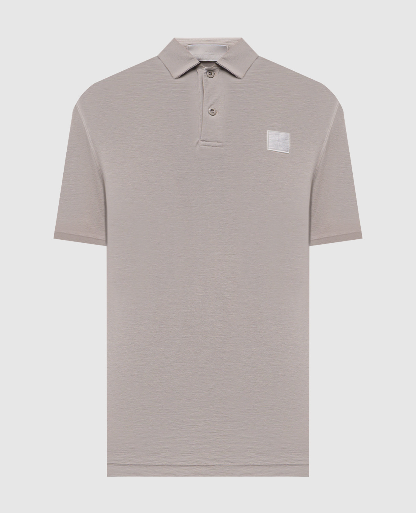

Grey polo shirt with logo patch Stone Island