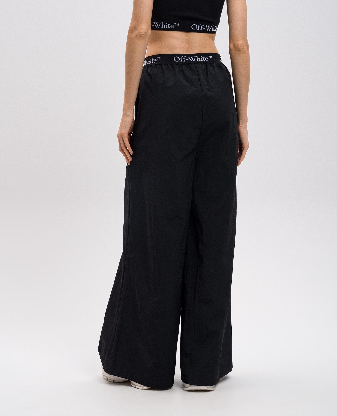 Black pants with logo pattern Off-White 4