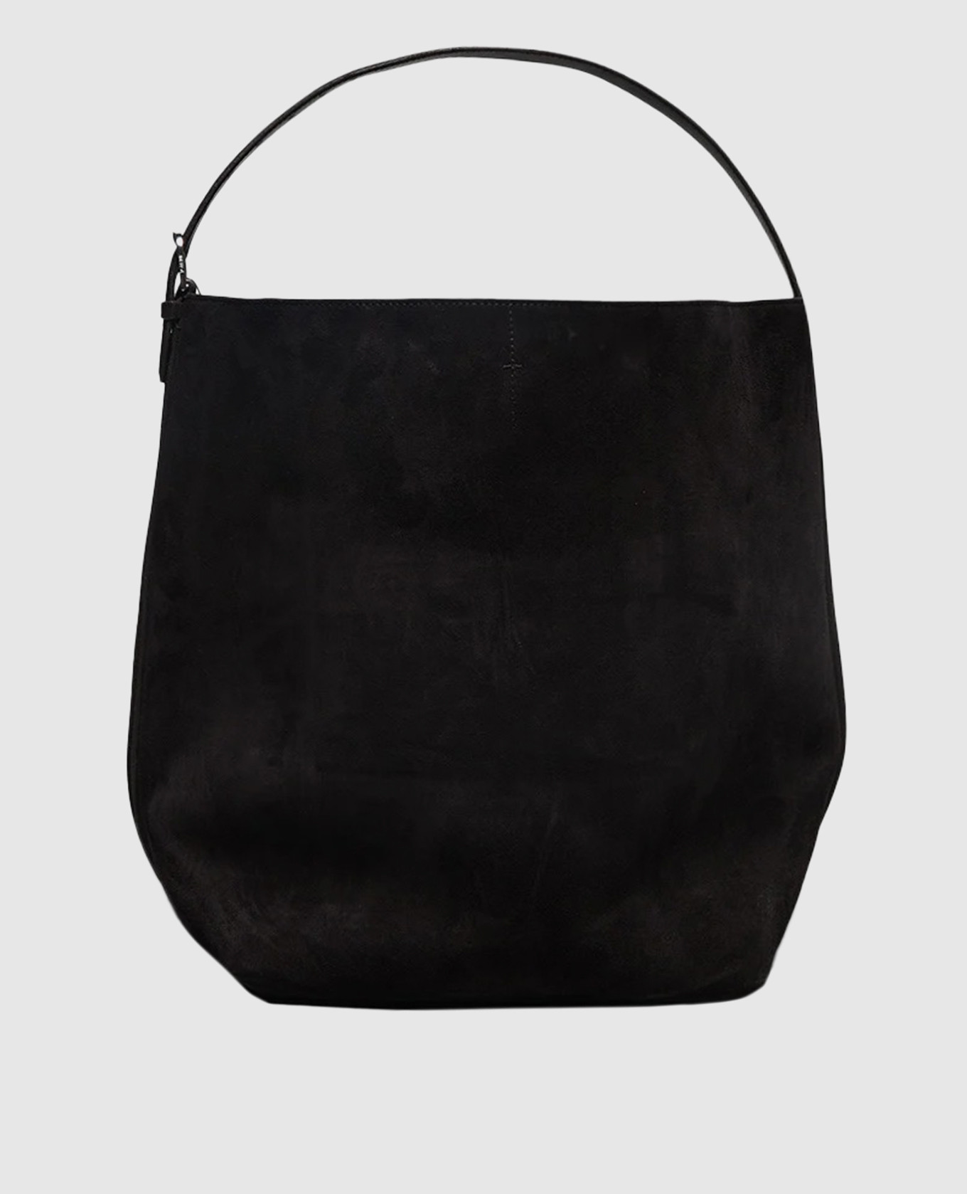 

Brown suede bag with logo Toteme