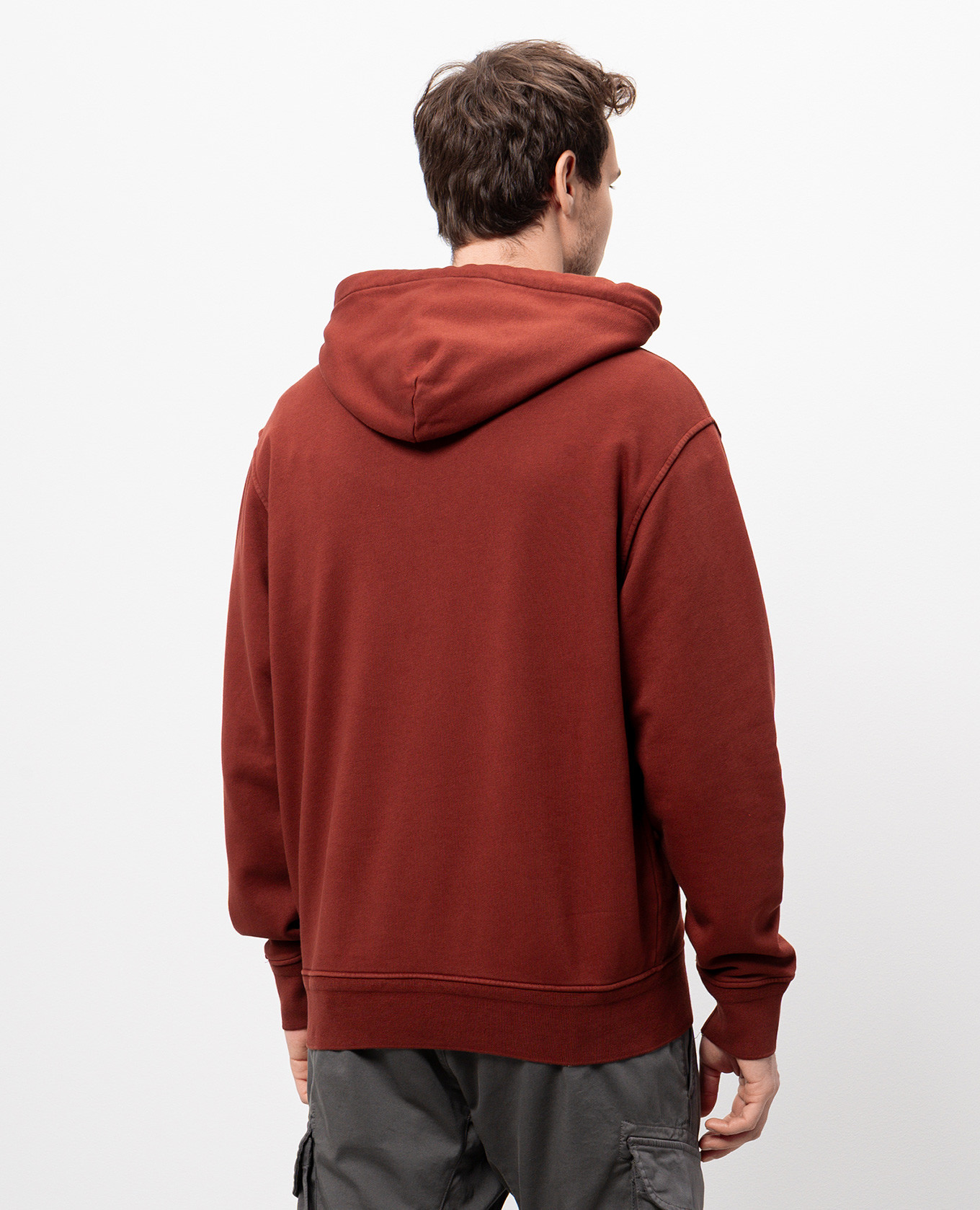 

Brown hoodie with logo embroidery C.P. Company