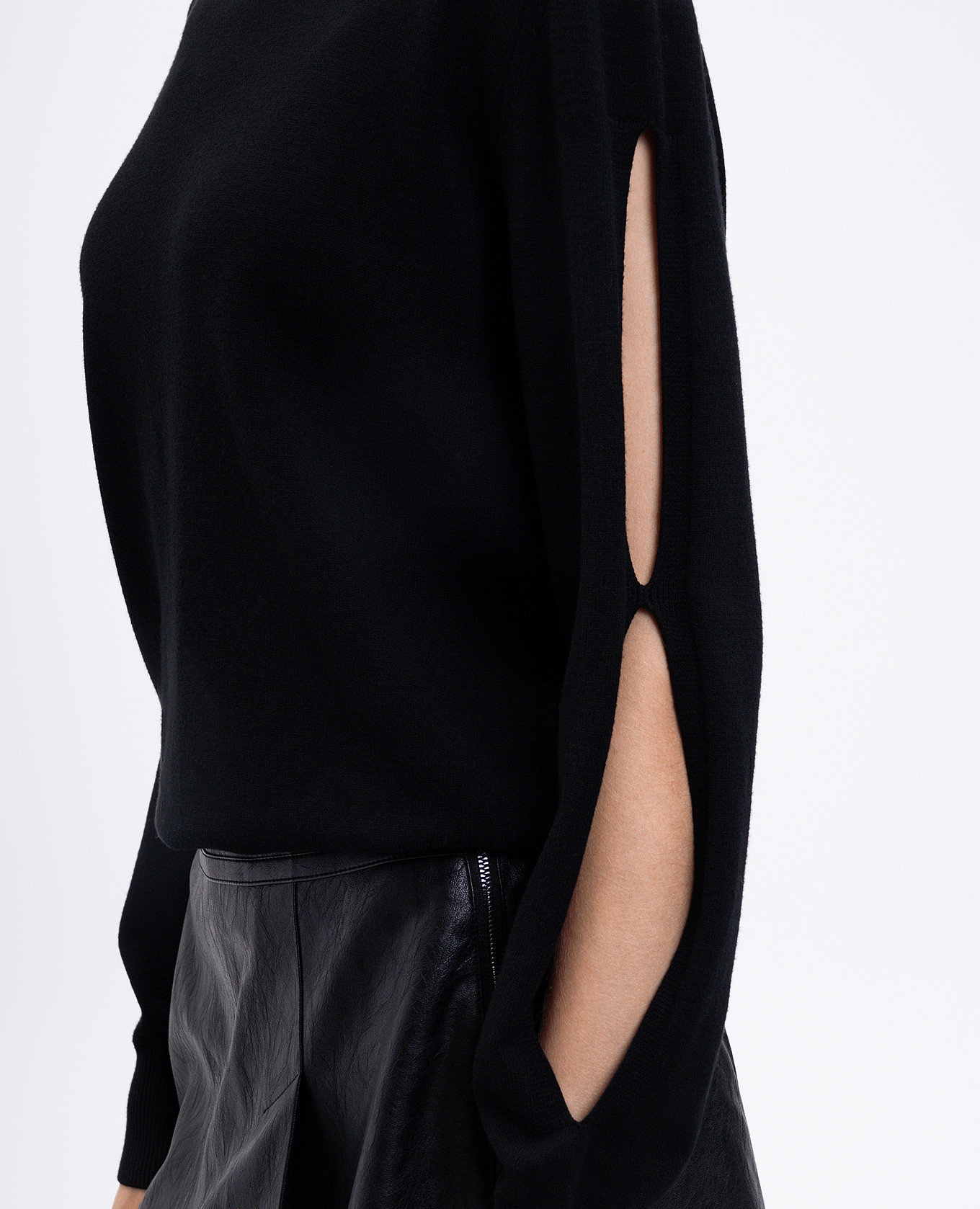 

Black jumper with logo pattern Twinset