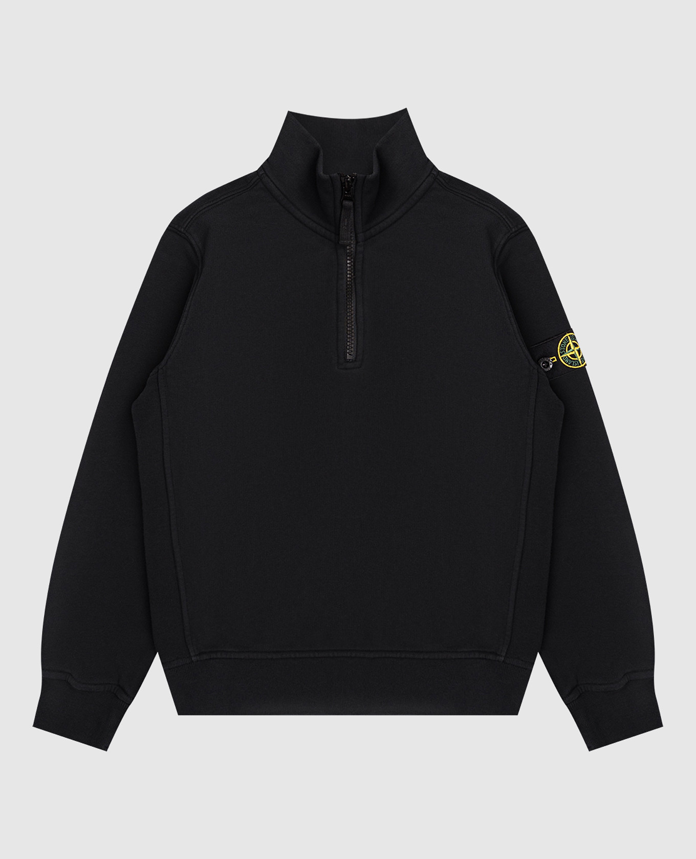 Children&#39;s blue sweatshirt with zipper Stone Island