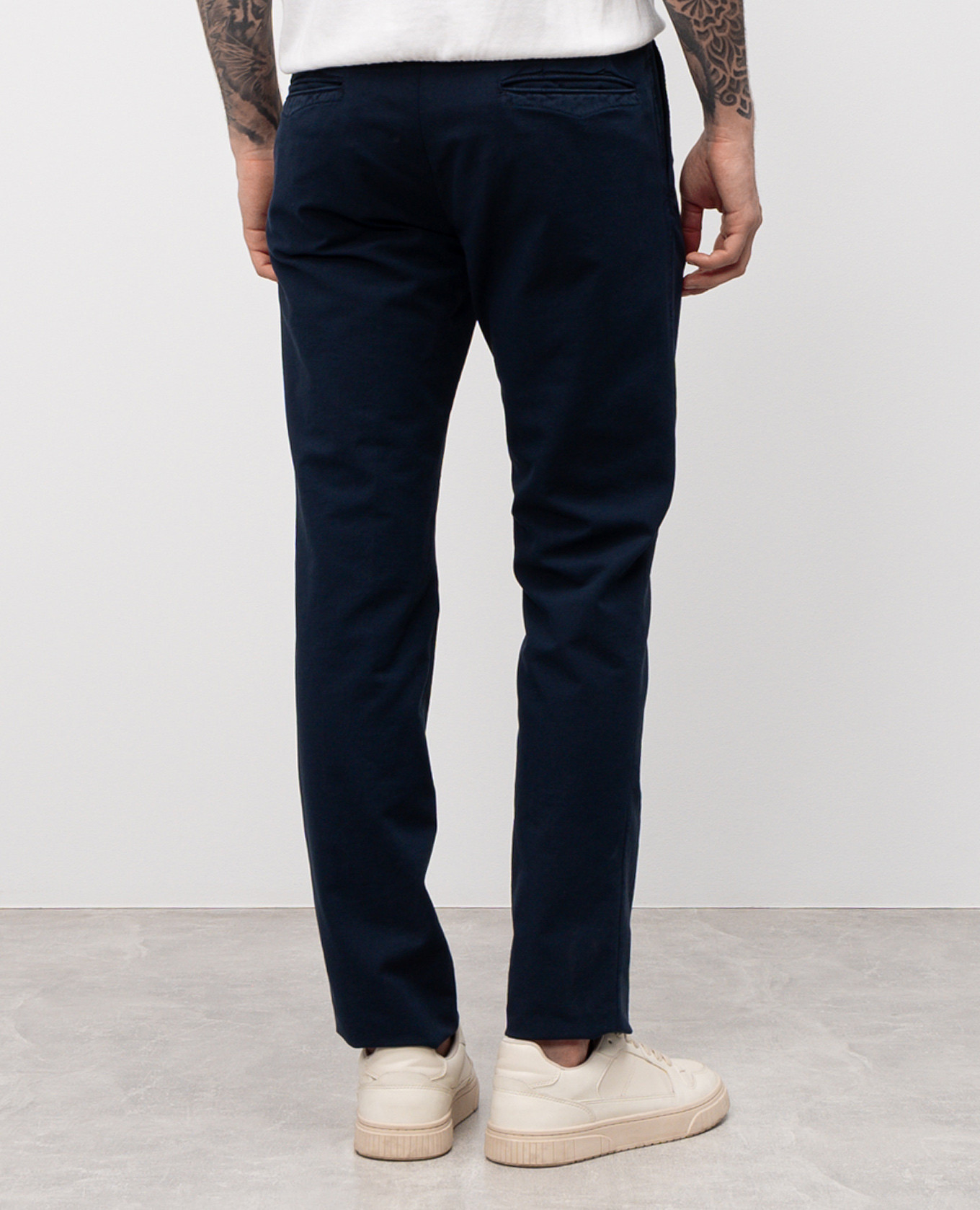 

Blue pants with logo embroidery Incotex