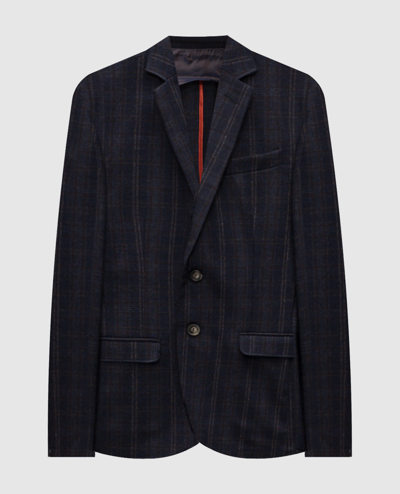 Blue checked wool jacket Altatensione