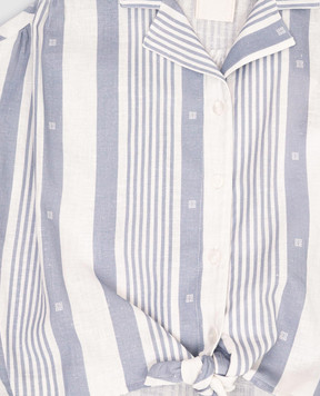 Givenchy Children's white striped linen suit H3083612+