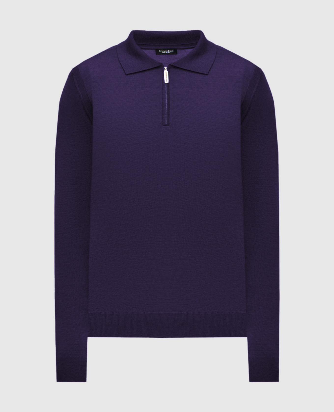 

Purple silk and cashmere polo shirt Stefano Ricci, Violet