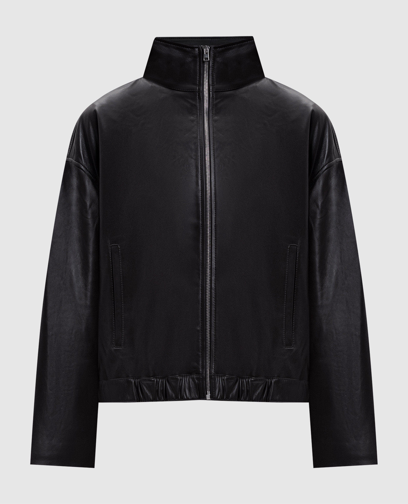 

Black leather jacket Yves Salomon