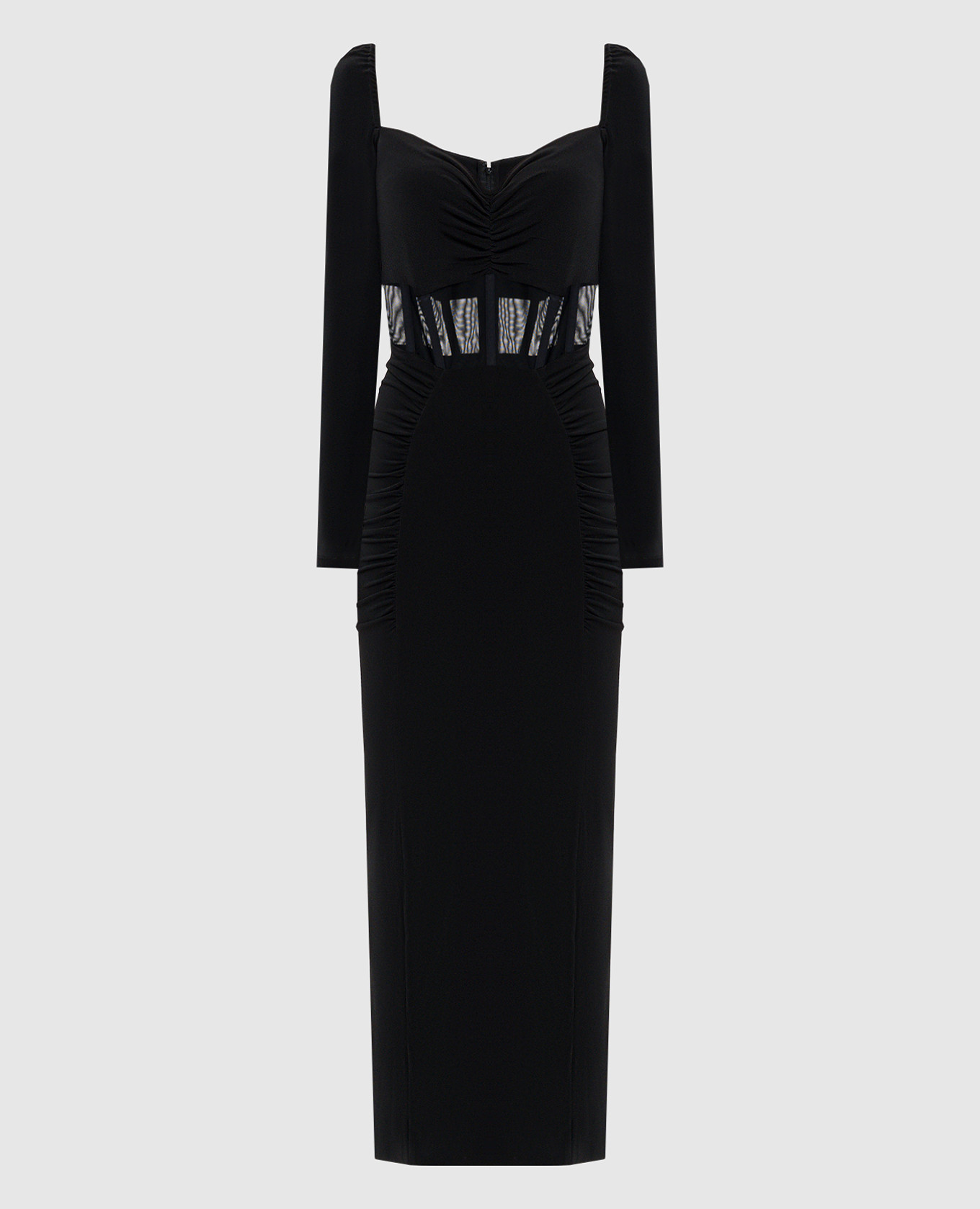 

Black dress with drapery Nissa