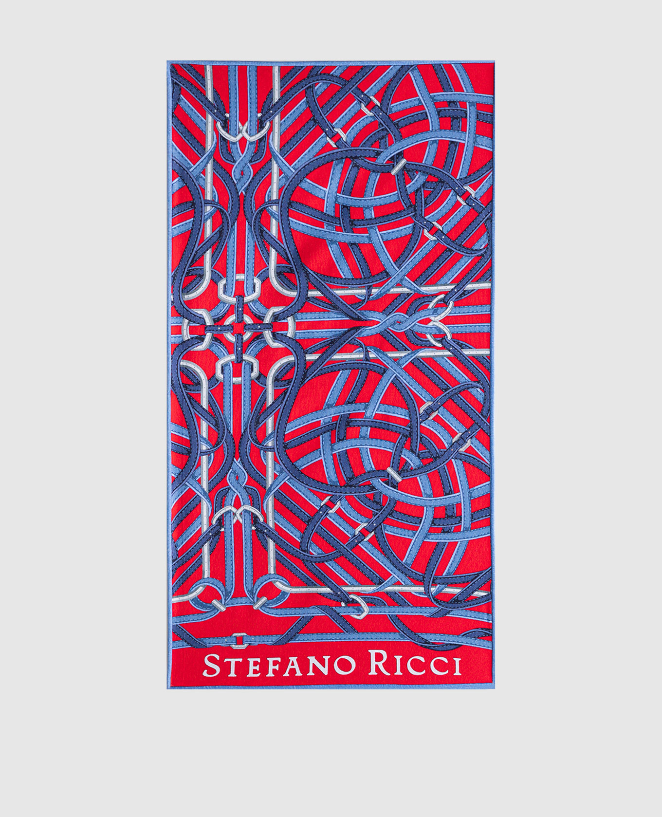 

Blue patterned towel Stefano Ricci