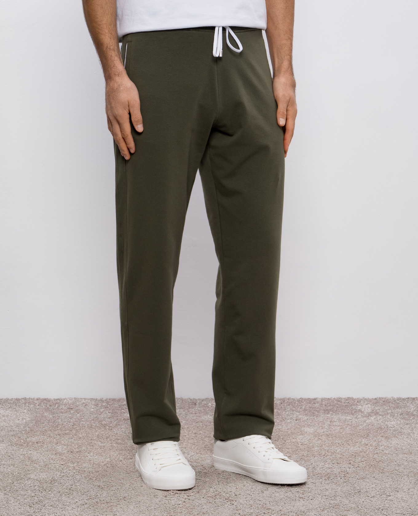 

Khaki tracksuit with logo emblem Stefano Ricci