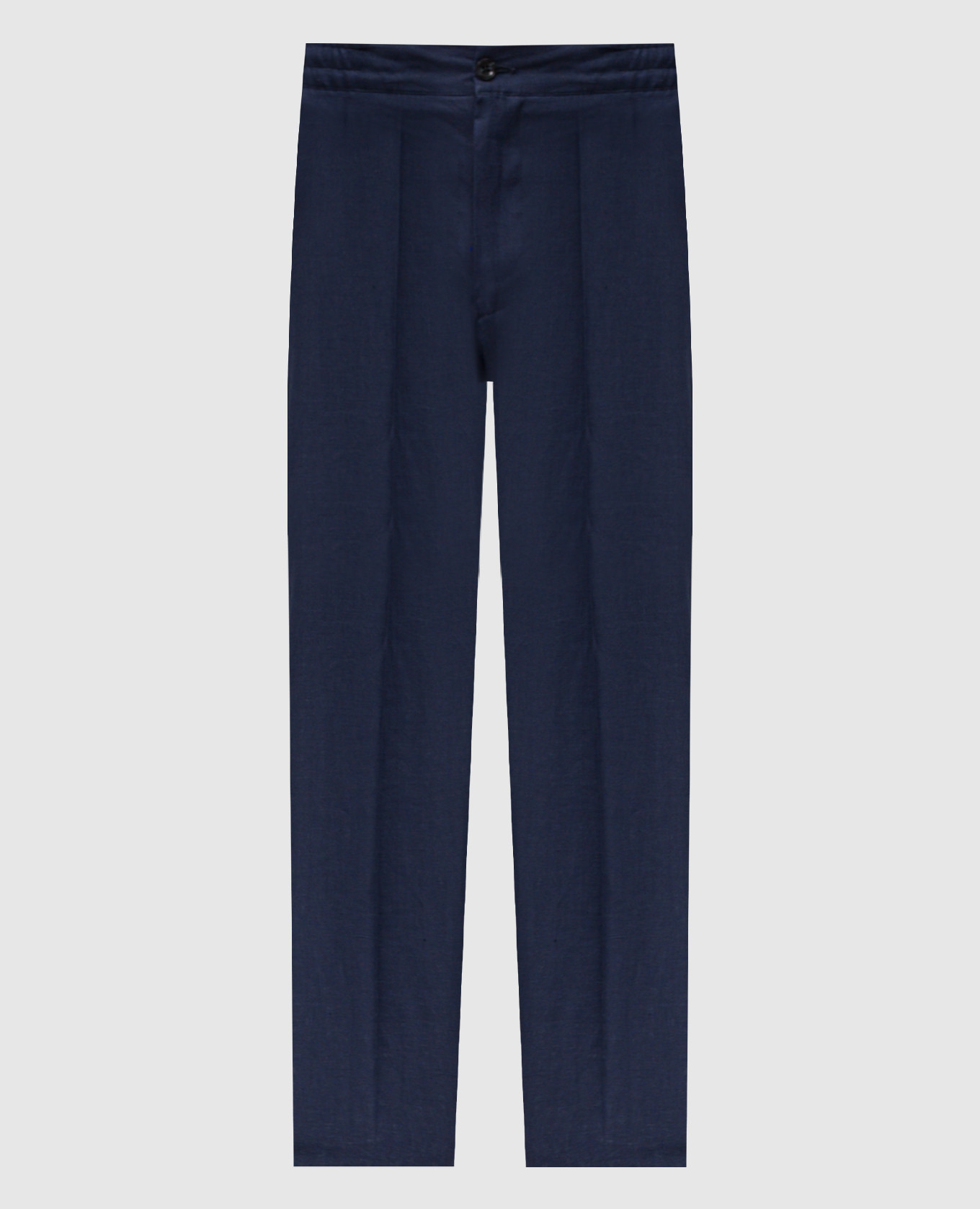 Blue linen pants Kiton