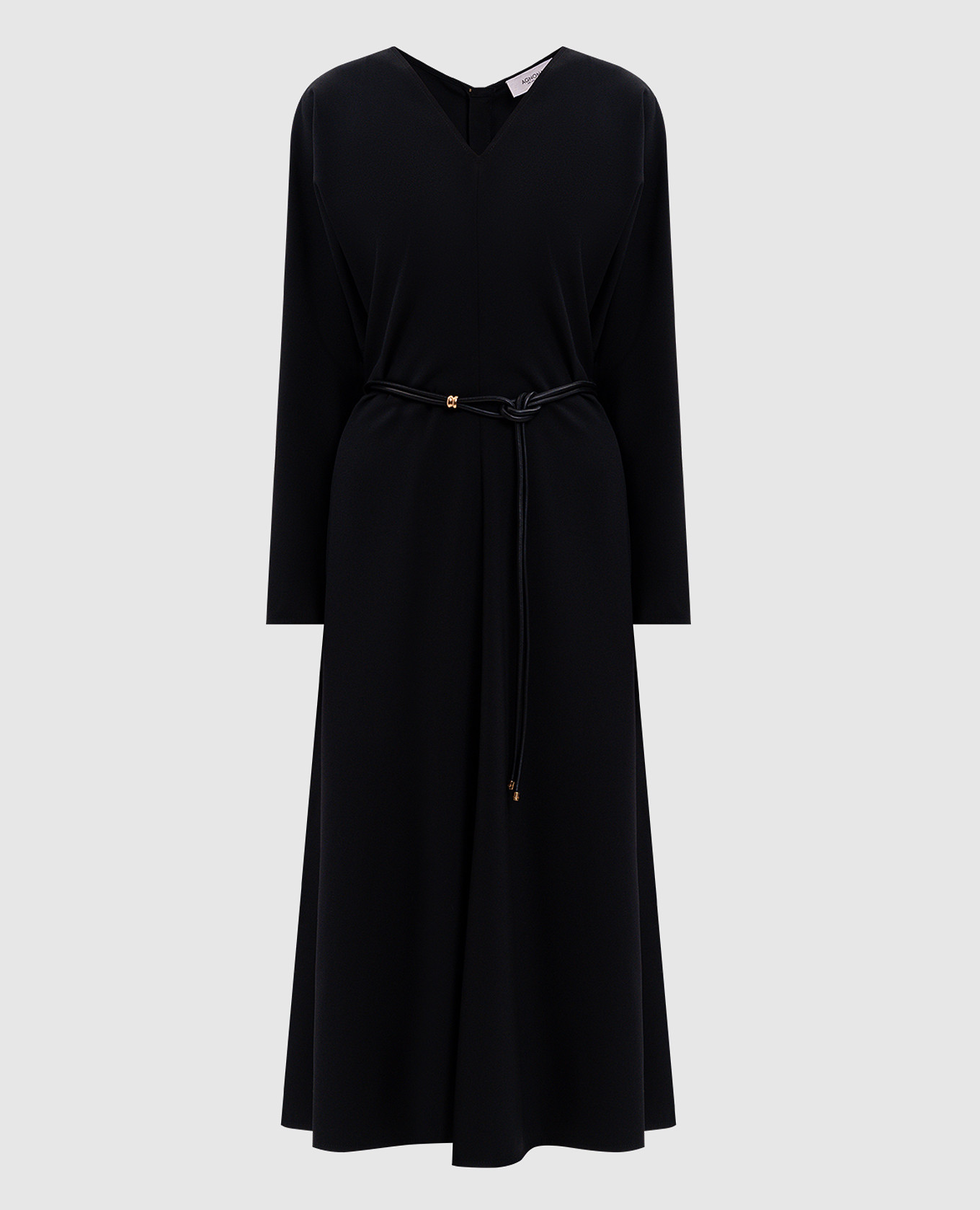 Black wool midi dress Agnona