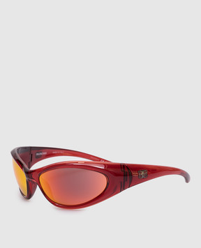 Balenciaga Red Sporty sunglasses with mirror effect 812604T0007