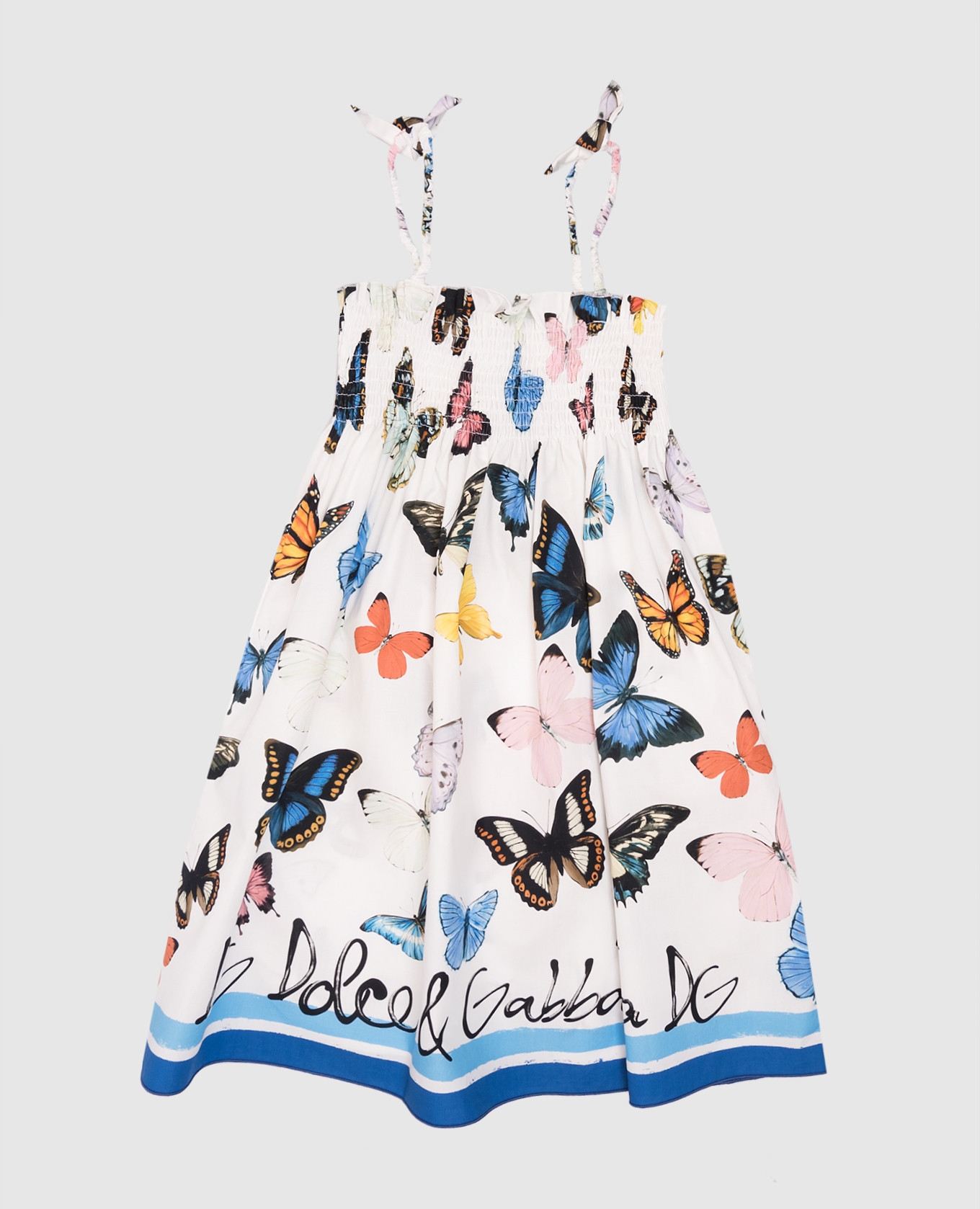 

Children's white dress with logo Dolce&Gabbana